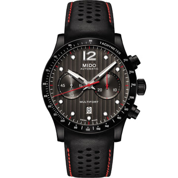 Mido orologio Multifort Chronograph Aluminium Bezel 44mm antracite automatico acciaio finitura PVD nero M025.627.36.061.00