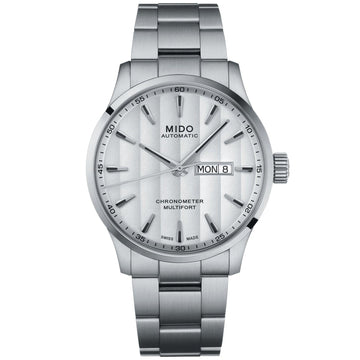 Mido orologio Multifort Chronometer 1 COSC 42mm bianco automatico acciaio M038.431.11.031.00