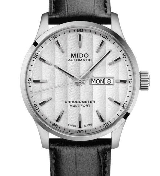 Mido orologio Multifort Chronometer 1 COSC 42mm bianco automatico acciaio M038.431.16.031.00