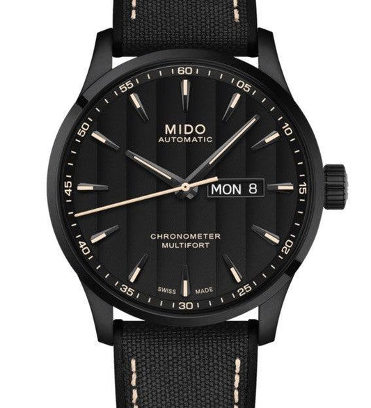 Mido orologio Multifort Chronometer 1 COSC 42mm nero automatico acciaio finitura PVD nero M038.431.37.051.00