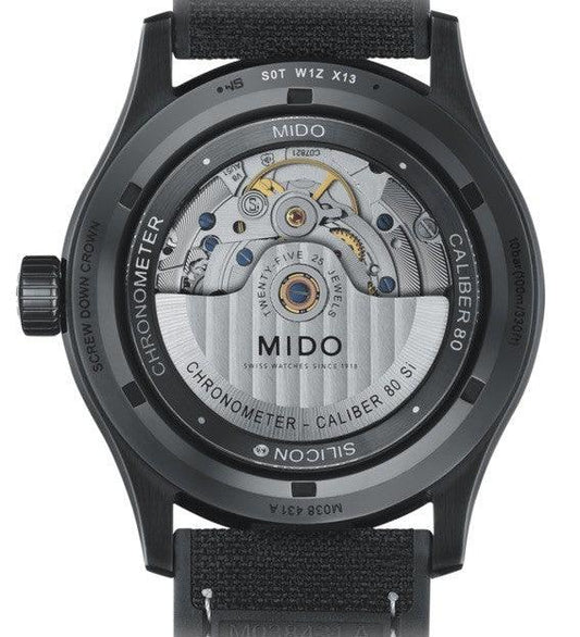 Mido orologio Multifort Chronometer 1 COSC 42mm nero automatico acciaio finitura PVD nero M038.431.37.051.00