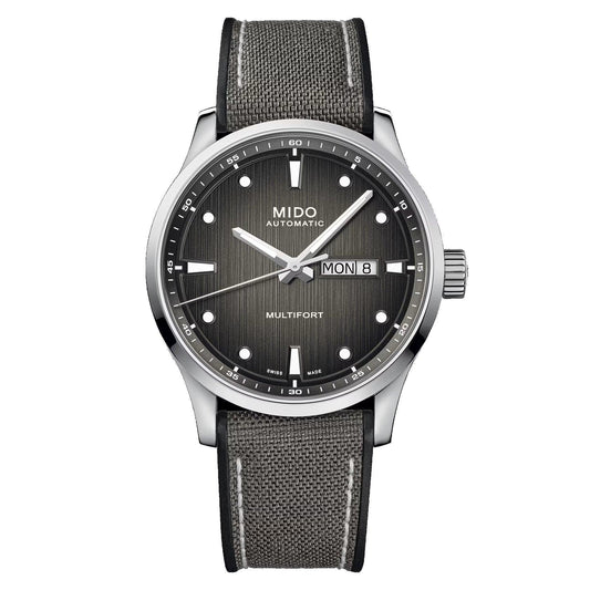 Mido orologio Multifort M 42mm grigio automatico acciaio M038.430.17.081.00