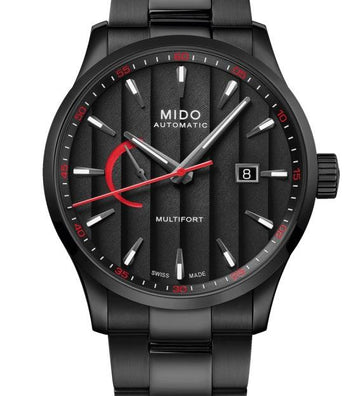 Mido orologio Multifort Power Reserve 42mm acciaio PVD nero automatico M038.424.33.051.00