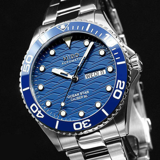 Mido orologio Ocean Star 200C 42mm blu automatico acciaio M042.430.11.041.00