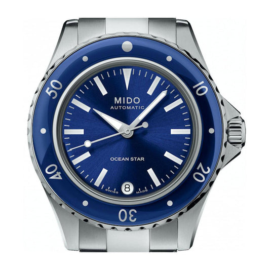Mido orologio Ocean Star 36,5mm blu automatico acciaio M026.207.11.041.00