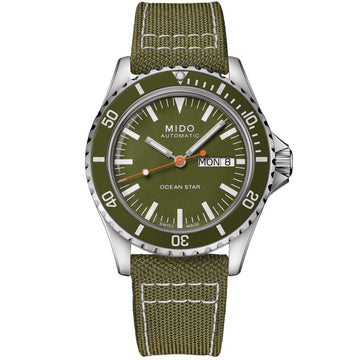 Mido orologio Ocean Star Tribute 40,5mm verde automatico acciaio M026.830.18.091.00
