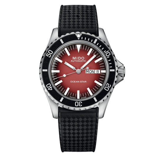 Mido orologio Ocean Star Tribute Gradient 40mm rosso automatico acciaio M026.830.17.421.00