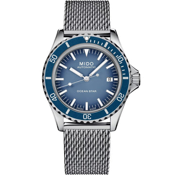 Mido orologio Ocean Star Tribute Special Edition 40mm blu automatico acciaio M026.807.11.041.01