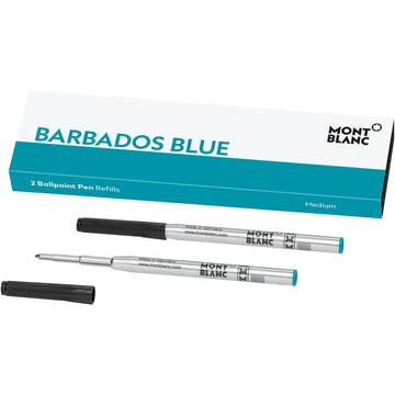 Montblanc 2 refill per penna a sfera (M) Barbados Blue blu caraibi 116219