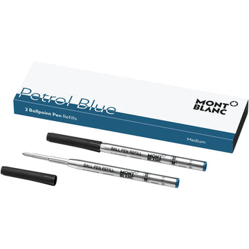 Montblanc 2 refill per penna a sfera (M) blu petrolio 119604
