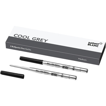 Montblanc 2 refill per penna a sfera (M) Cool Grey grigio 124519