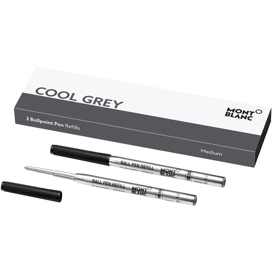 Montblanc 2 refill per penna a sfera (M) Cool Grey grigio 124519