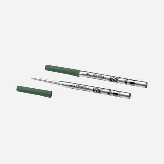 Montblanc 2 Ballpoint Pen Refills (M) Irish Green (Green) 128217