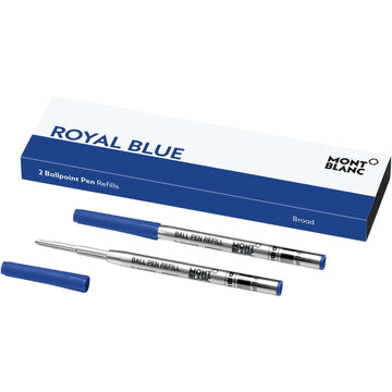 Montblanc 2 Ballpoint Pen Refills B Royal Blue 124493 