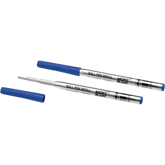 Montblanc 2 Ballpoint Pen Refills B Royal Blue 124493 