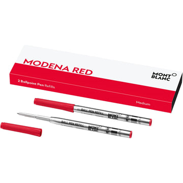 Montblanc 2 ballpoint pen refills M tip red Modena 128216
