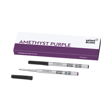 Montblanc 2 Ballpoint Pen Refills Medium Point Amethyst Purple 128218