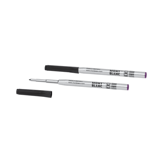 Montblanc 2 Ballpoint Pen Refills Medium Point Amethyst Purple 128218