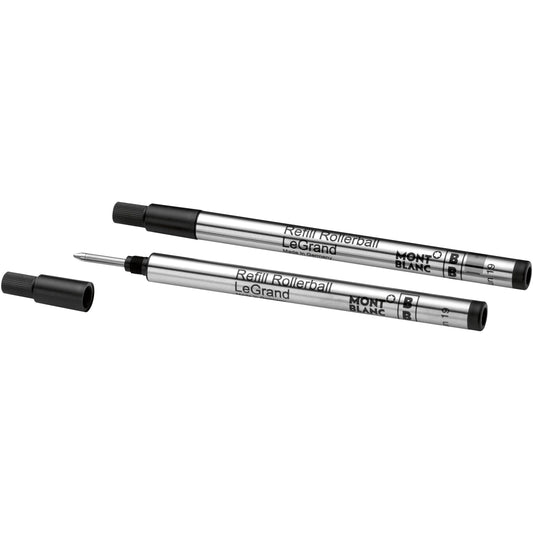 Montblanc 2 refill per roller LeGrand Broad Mystery Black nero 128226