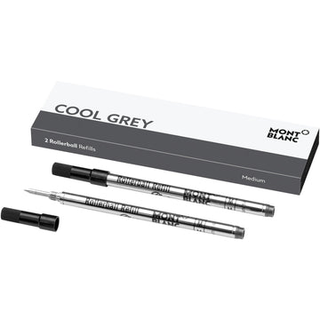 Montblanc 2 refill per roller (M) Cool Grey grigio 124520