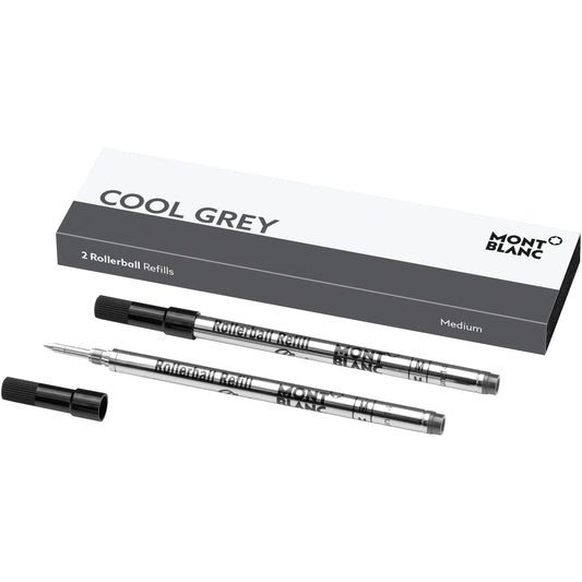 Montblanc 2 refill per roller (M) Cool Grey grigio 124520