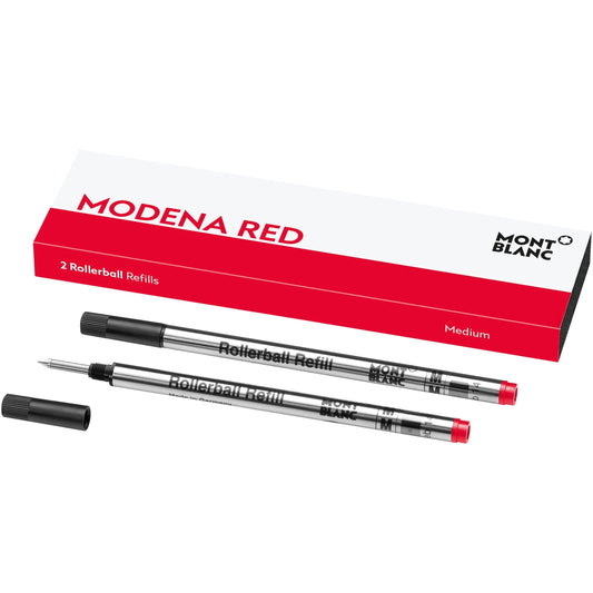Montblanc 2 rollerball refills (M) Modena red 124517