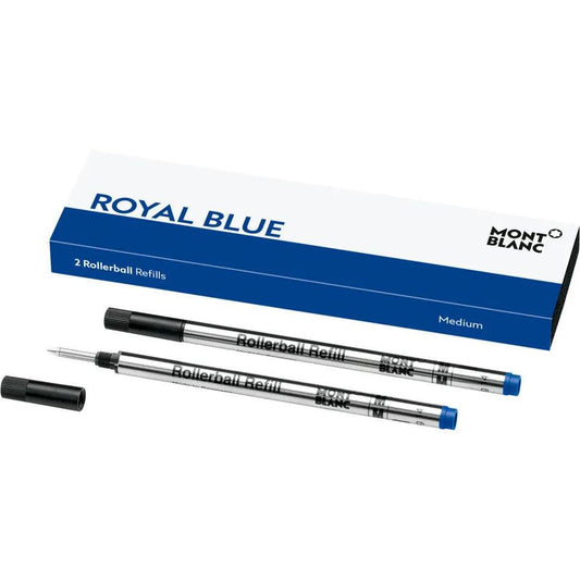 Montblanc 2 refill per roller (M) Royal Blue blu 128233