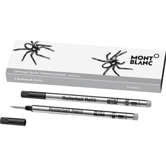 Montblanc 2 rollerball refills (M) Heritage Spider Gray (grey) 118129