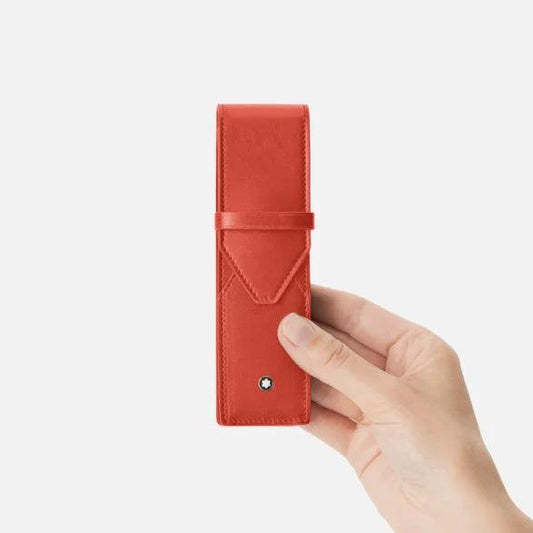 Montblanc case of 2 Meisterstück writing instruments coral 198355