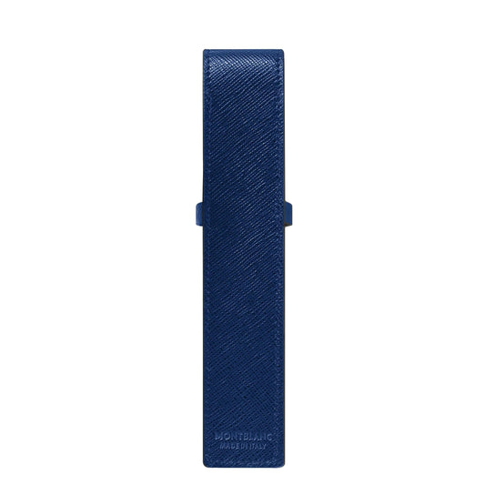 Montblanc astuccio per 1 strumento da scrittura Montblanc Sartorial blu 130820