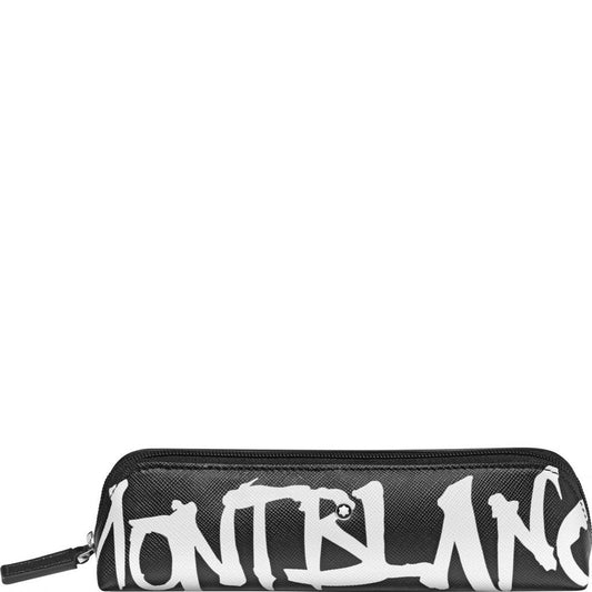 Montblanc astuccio per 2 strumenti da scrittura con cerniera superiore Sartorial Calligraphy nero 124142