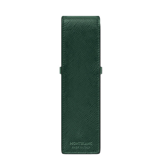 Montblanc astuccio per 2 strumenti da scrittura Montblanc Sartorial verde 131205