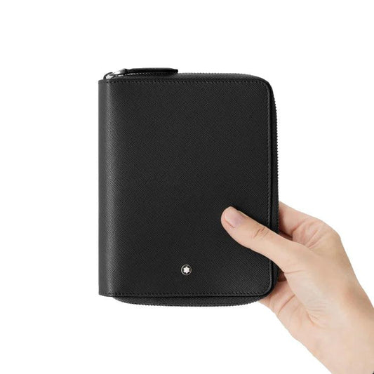 Montblanc 5-Piece Writing Case with Sartorial Zip, Black 198364