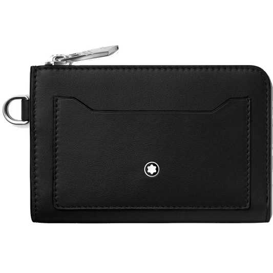 Montblanc astuccio portachiavi 4 scomparti Meisterstück nero 129689