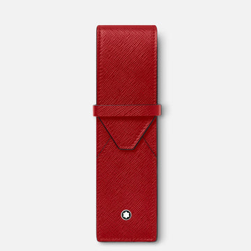 Montblanc astuccio portapenne per 2 strumenti da scrittura Montblanc Sartorial rosso 131204