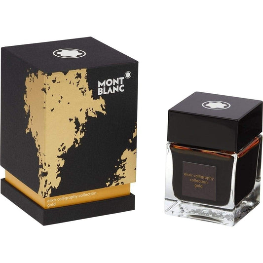 Montblanc boccetta d'inchiostro 50ml Elixir Calligraphy oro giallo 119592