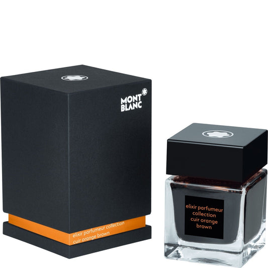 Montblanc ink bottle 50ml Elixir Parfumeur aroma dark orange leather 118216