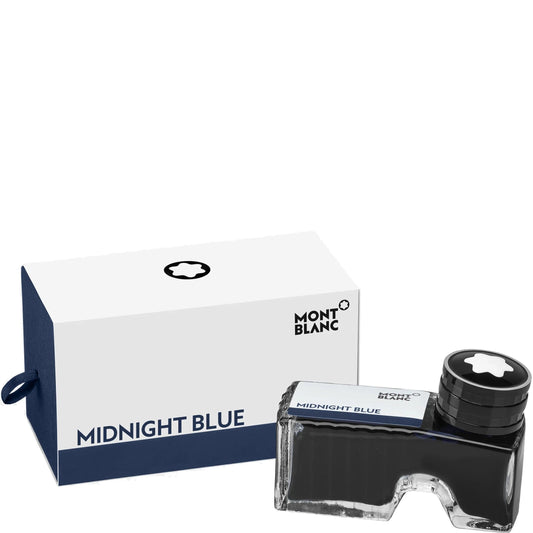 Montblanc boccetta d’inchiostro 60ml Midnight Blue nero/blu scuro 128186