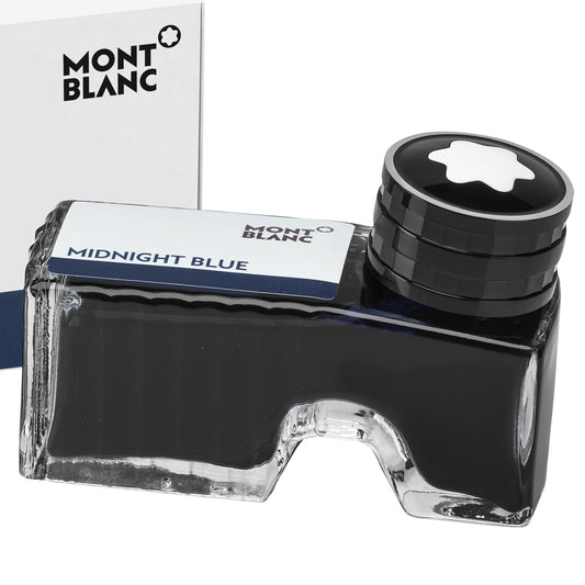 Montblanc boccetta d’inchiostro 60ml Midnight Blue nero/blu scuro 128186