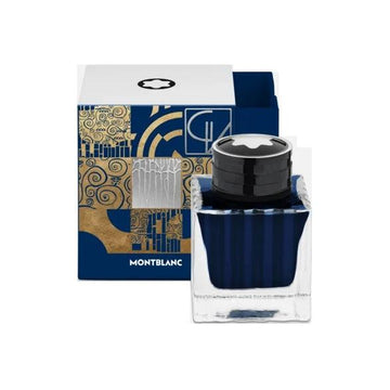 Montblanc boccetta d'inchiostro Master of Art Homage to Gustav Klimt blu 50 ml 132938