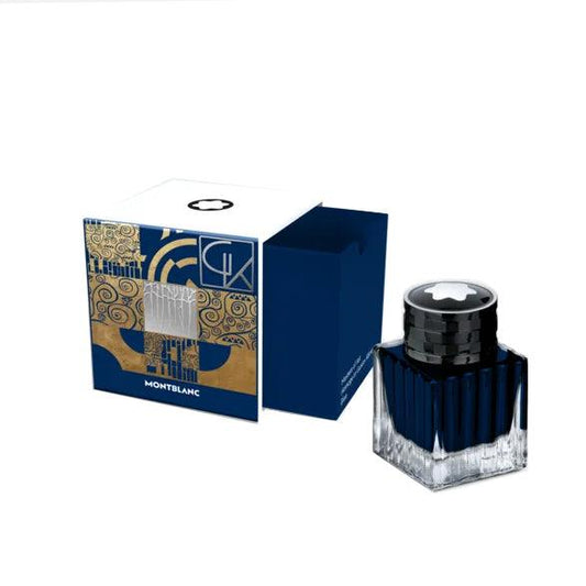 Montblanc boccetta d'inchiostro Master of Art Homage to Gustav Klimt blu 50 ml 132938
