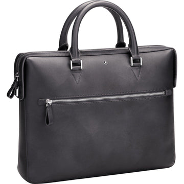 Montblanc borsa porta documenti sottile Meisterstuck Sfumato Grigio 118326