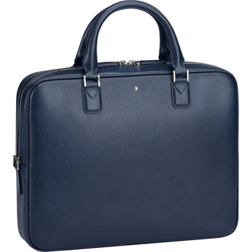 Montblanc borsa porta documenti sottile Sartorial Blu Indaco 116757