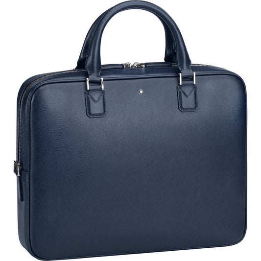 Montblanc borsa porta documenti sottile Sartorial Blu Indaco 116757