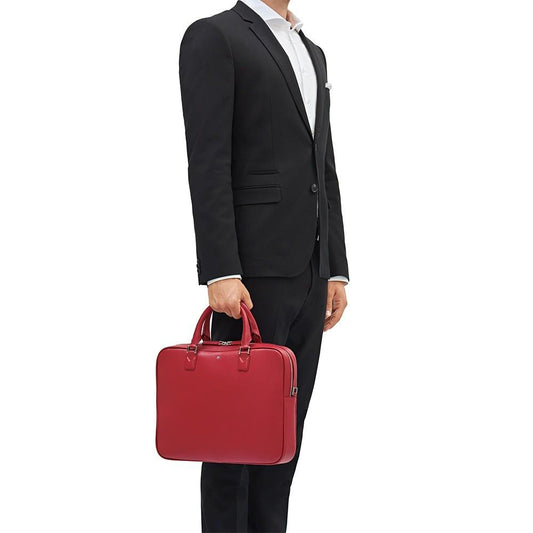 Montblanc borsa portadocumenti sottile Sartorial rosso 116759