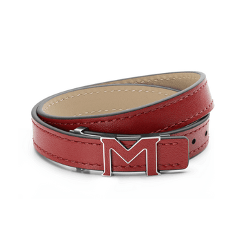 Montblanc bracciale logo Montblanc M rosso 129501