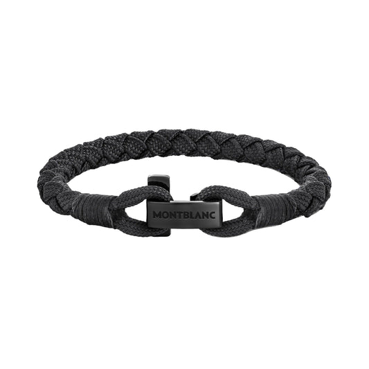 Montblanc bracciale Montblanc con chiusura a T nero misura L 130892 68