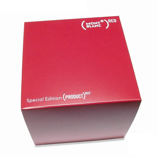 Montblanc bracciale uomo acciaio pelle intrecciata rossa (RED) misura L 118881 68