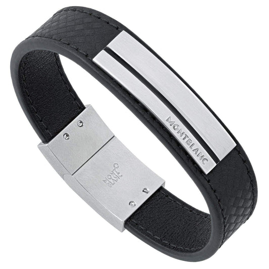 Montblanc bracciale uomo Extreme acciaio pelle M 11303363
