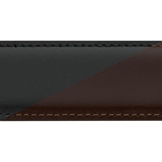 Montblanc cintura 30mm fibbia ferro di cavallo misura regolabile reversibile Meisterstück nero/marrone 112960